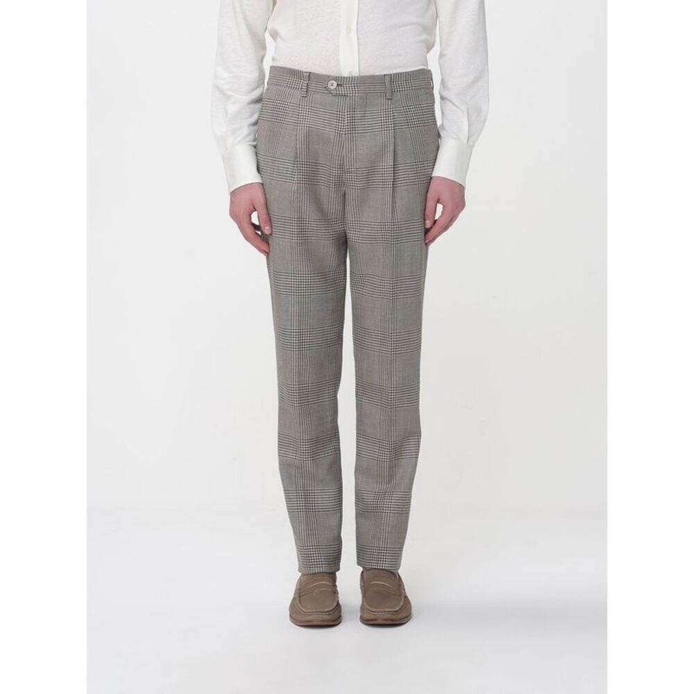 Brunello Cucinelli Men Virgin Wool And Silk Chino Pants Brunello Cucinelli